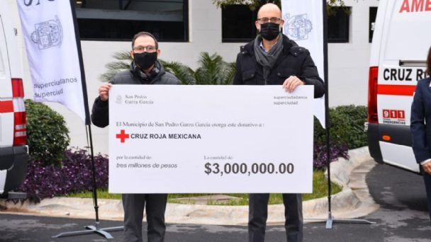 San Pedro realiza donación millonaria a la Cruz Roja