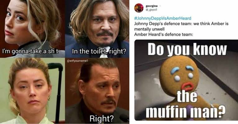 Memes celebran victoria de Johnny Depp sobre Amber Heard