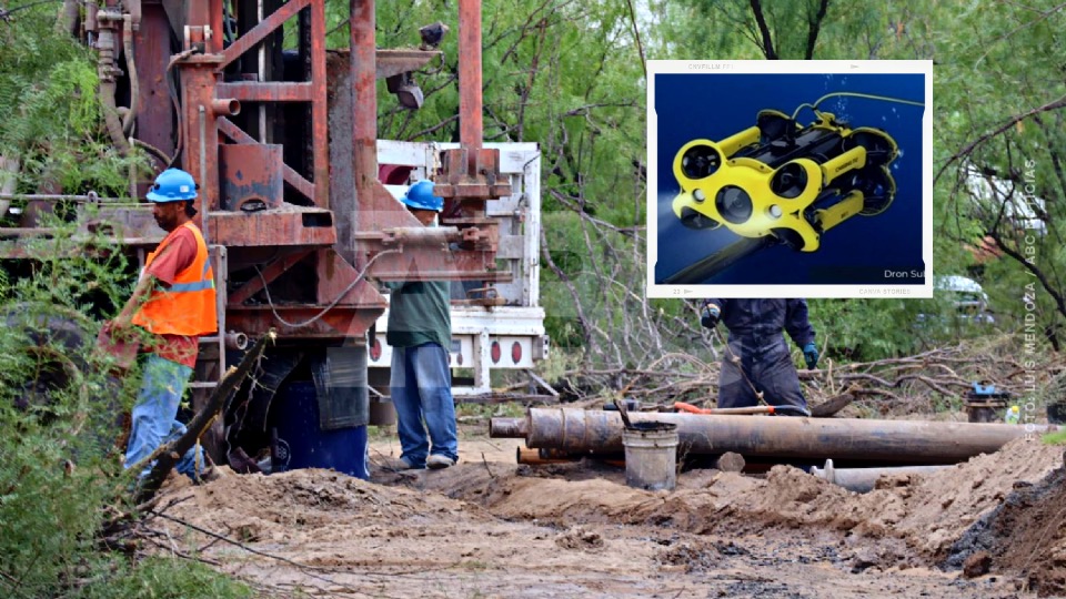 Dron submarino buscará a trabajadores atrapados en mina de Coahuila