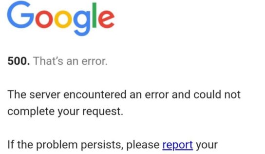 Google: Reportan falla de los servidores a nivel mundial