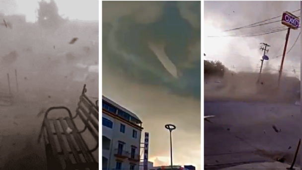 Tornado en Sinaloa sorprende a sus habitantes