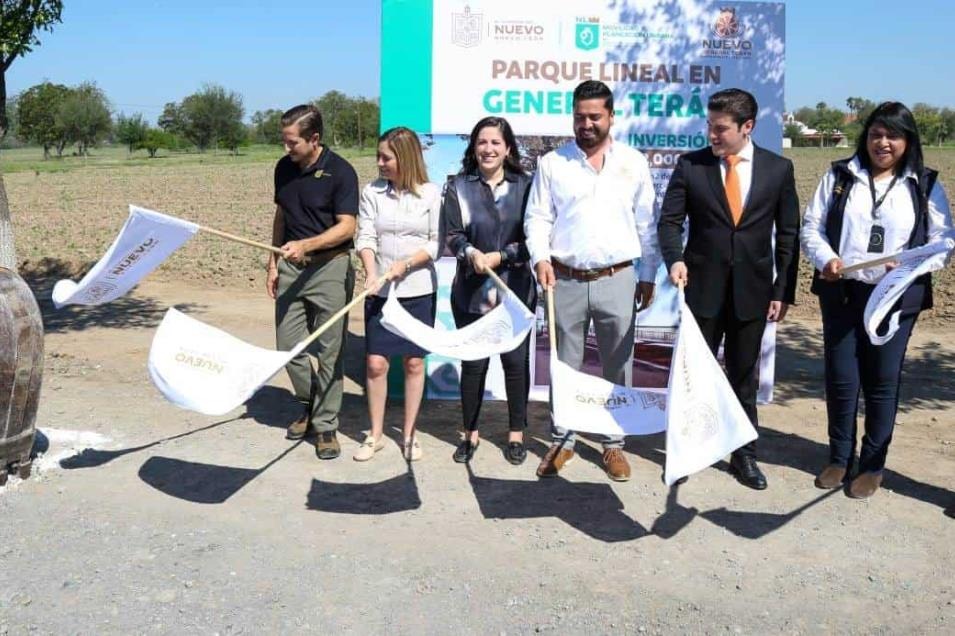 Arranca construcción de Parque Lineal en Terán