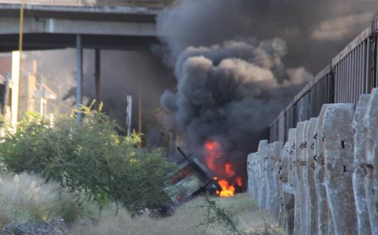 Pipa explota contra tren al sur de Aguascalientes