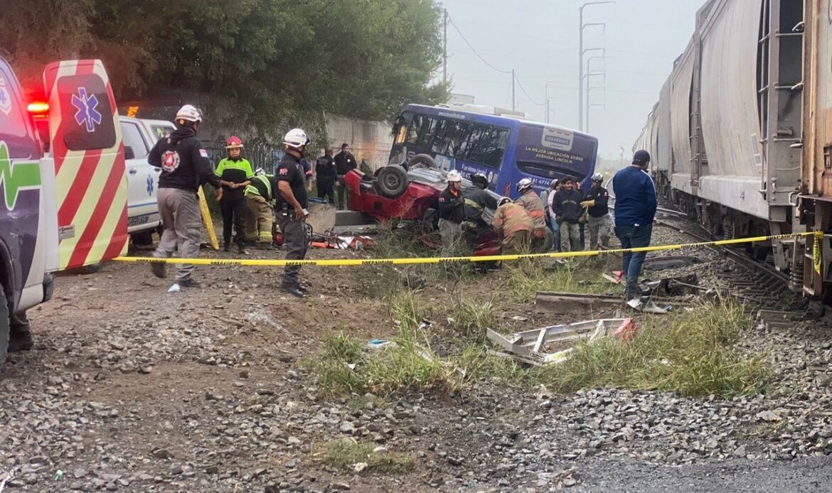 Accidente en tren deja un muerto y 19 lesionados