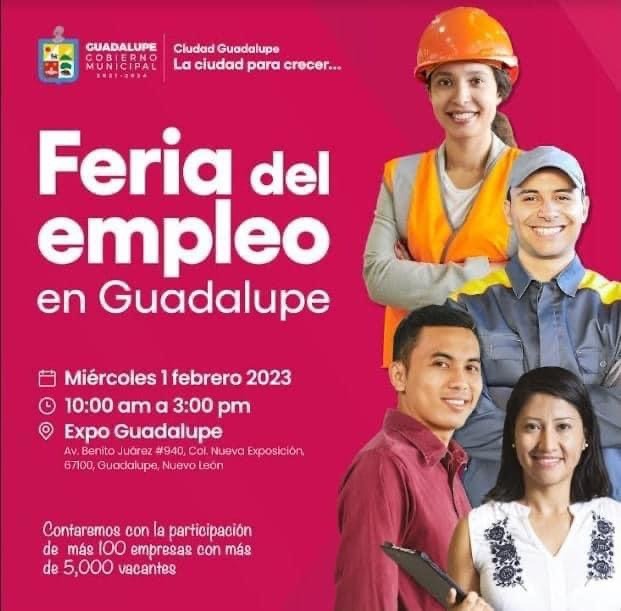 ¡Aprovecha! Guadalupe ofrecerá trabajos en la séptima Feria del Empleo