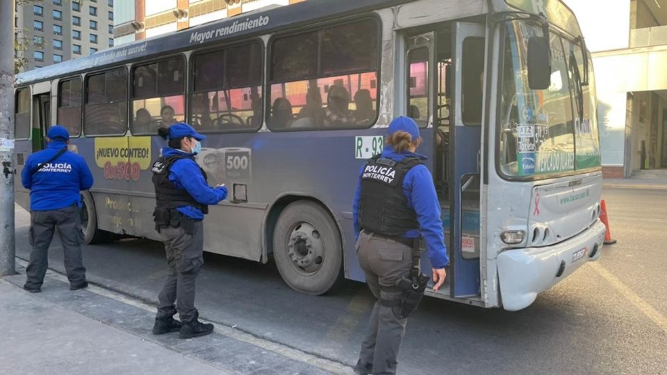 Realiza Monterrey operativos en transporte público