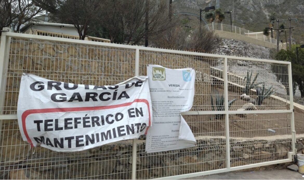 Incumplen plazo para reparar teleférico de Grutas de García