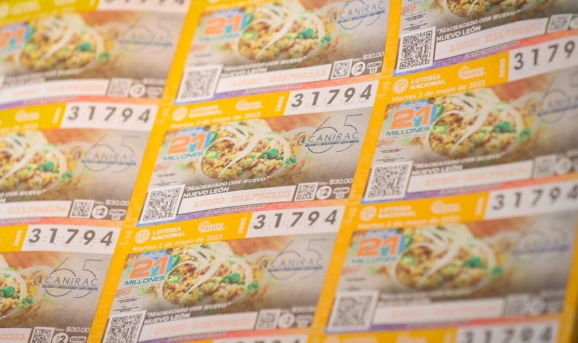 Luce gastronomía del estado en billete de lotería nacional