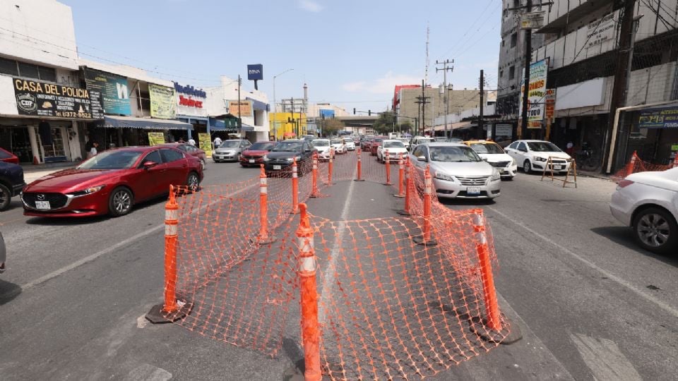 Continuarán cierres viales en Pino Suárez, centro de Monterrey ¿Hasta cuándo?