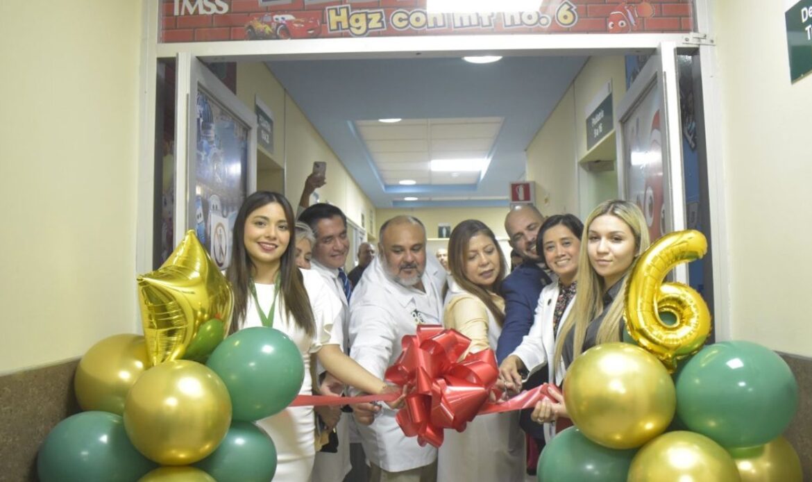 Inaugura IMSS nueva imagen de sala pediátrica en San Nicolás